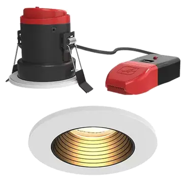 Ansell Prism Pro Anto Glare Fire Rated CCT Dual Wattage LED Downlight APRIPAG/1