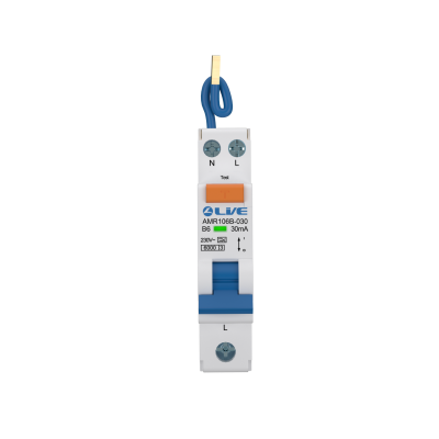 Live Electrical 40A 30mA Type A 1P+N 6kA B Curve Bidirectional RCBO with Switch Neutral Line AMR140B-030