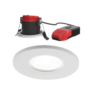 Ansell Prism Pro Fire Rated CCT Dual Wattage LED Downlight (10 Pack) APRIP/1/MP1