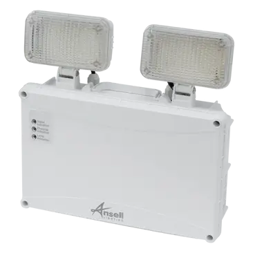 Ansell Owl LED Twin Spot High Output IP66 Non-Maintained Self Test Emergency ATSLED/3NM/ST/HO
