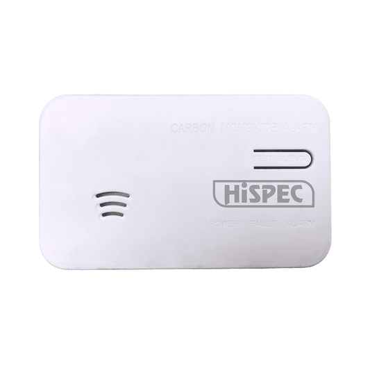 Hispec Battery Operated Carbon Monoxide Detector Powered by a 10 Year Battery HSA/BC/10