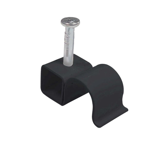 8.75mm Round Black Metal Cable Clips