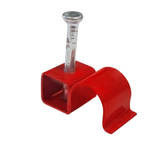 8.75mm Round Red Metal Cable Clips