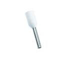 0.75mm x 8.0mm German White Bootlace Ferrules Cord End