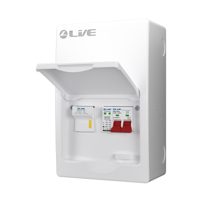 Live Electrical Metal 125A Fused Switch with 100A 2 Pole Main Switch & 20/40kA DP Surge Protective Device SPD with 63/80/100A Fuses LSFS100/3F