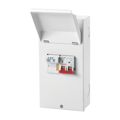 Live Electrical Metal 125A Fuse Switch Box with Lid MCFS100
