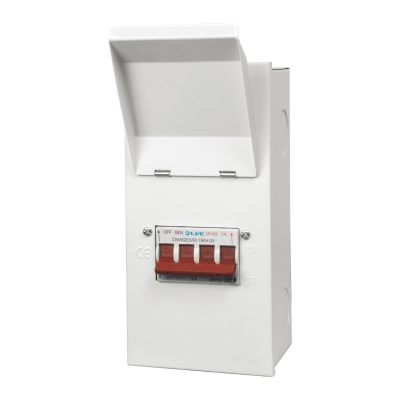 Live Electrical 4 Way Metal Enclosure with 125A Changeover Switch MCS125A