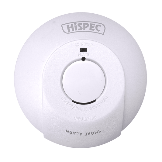Hispec Radio Frequency Mains Smoke Detector with 10yr Rechargeable Lithium Battery Backup HSSA/PE/RF10-PRO