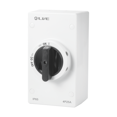 Live Electrical 4 Pole 20A DC Rotary Isolator RI20DC