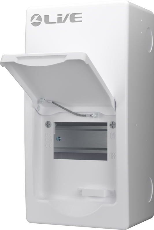 Live Electrical 4 Way Metal Consumer Unit Enclosure LSMC04