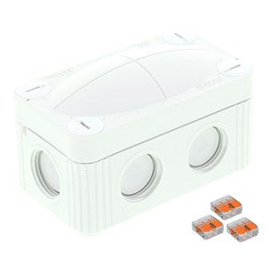 Wiska COMBI 206 with 3 x Wago 221 Terminals IP66 Junction Box