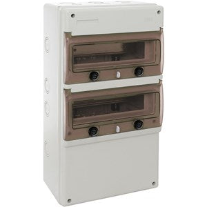 Wiska IP65 INDUBOX 22 Way Din Rail Enclosure 1322R/W