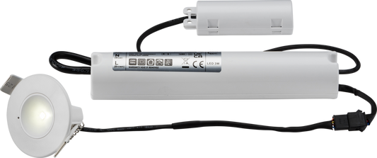 Knightsbridge IP20 3.5W LED Self-test Emergency Downlight 5500K EMPOWER4ST