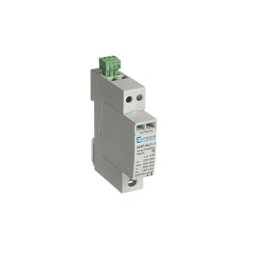 Europa 1 Module Single Phase Type 2 SPD for TT/TN AUSP-40J/1+1