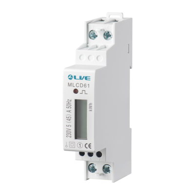 Live Electrical Single Phase Energy Meter with LCD Data Display MLCD61