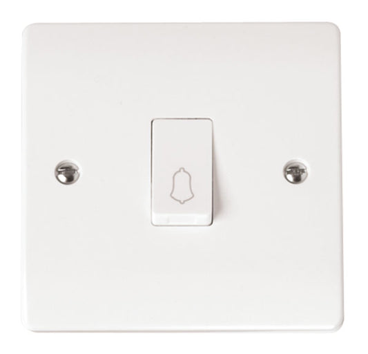 Click Mode 10AX 1 Gang 1 Way Retractive Bell Switch CMA027
