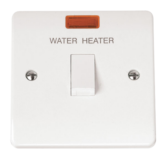 Click Mode 20A DP Water Heater Switch with Neon CMA042