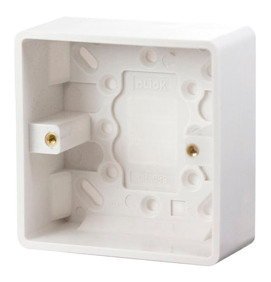 Click Mode 1 Gang 35mm Pattress Back Box CMA083