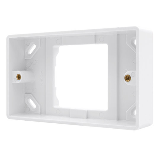Click Mode 1 Gang to 2 Gang Converter 25mm Pattress Back Box CMA092