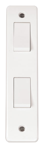 Click Mode 10AX 2 Gang 2 Way Architrave Switch CMA172