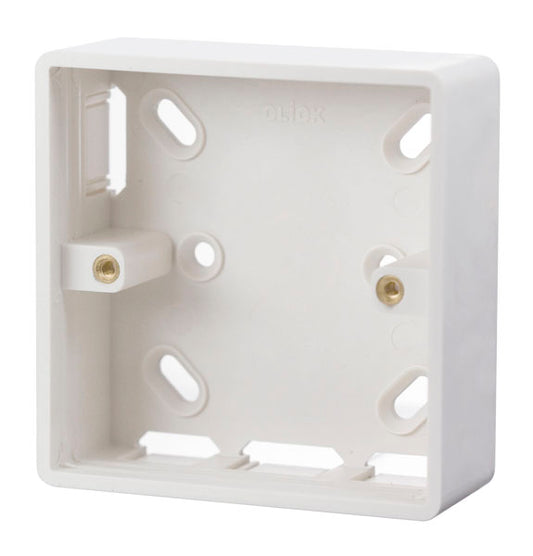 Click Mode 1 Gang 29mm Trunking Knock Out PVC Back Box CMA230