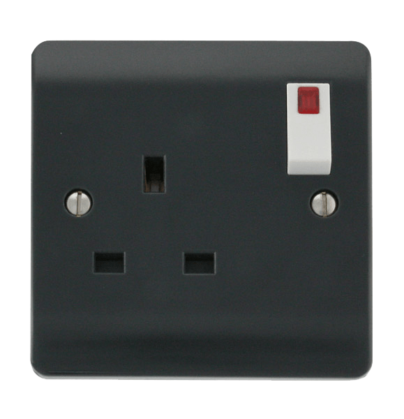 Click Part M 1 Gang 13A DP Switched Socket with Neon CMA835AG