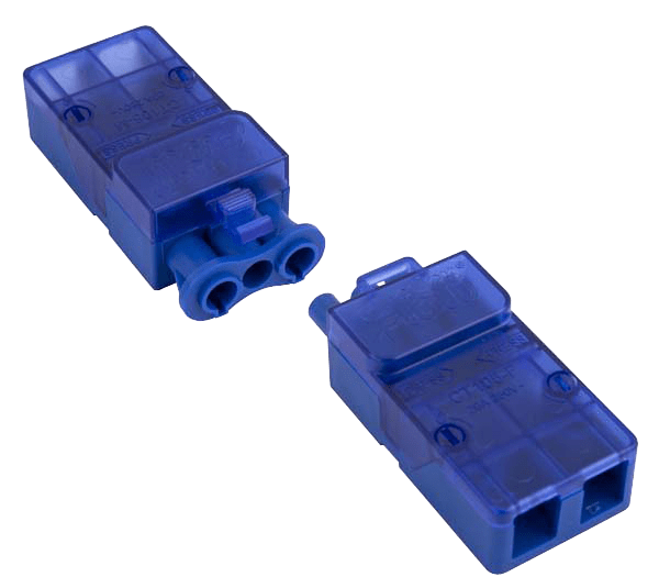 Click Flow 250V 20A 3 Pin Complete Connector (Push Fit) CT105C