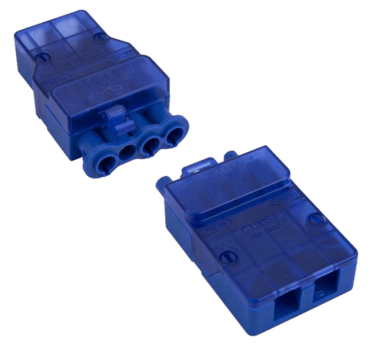 Click Flow 250V 20A 4 Pin Complete Connector (Push Fit) CT205C