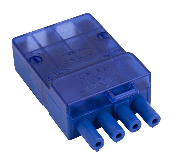 Click Flow 250V 20A 4 Pin Female Connector (Push Fit) CT205F