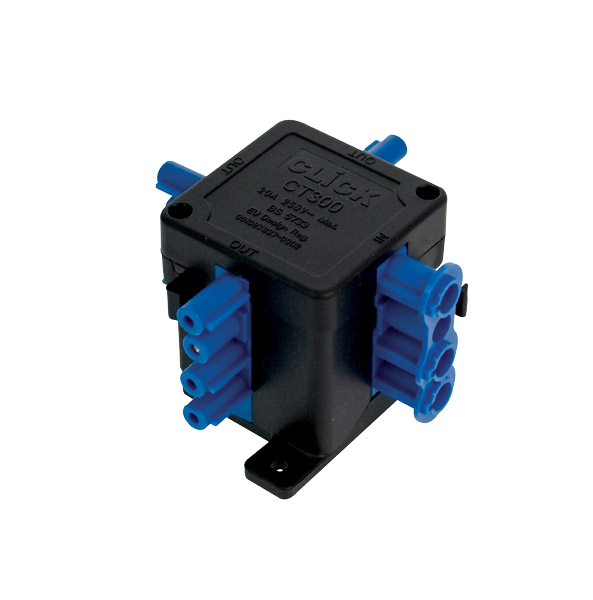 Click Flow 250V 20A 4 Pin 1 In 3 Out Hub CT300