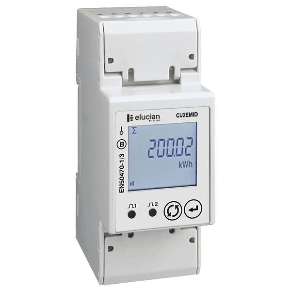 Click Elucian 100A Single Phase MID Modbus Multifunction Energy Meter CU2EMID