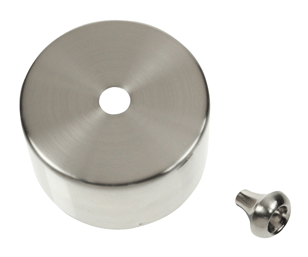 Click Essentials Satin Chrome Cover for PRC210 Ceiling Pull Cord Switch CV210SC