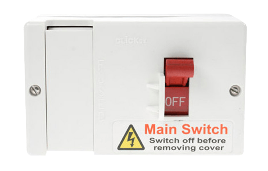 Click Essentials 80A Fused Main Switch Lockable DB701