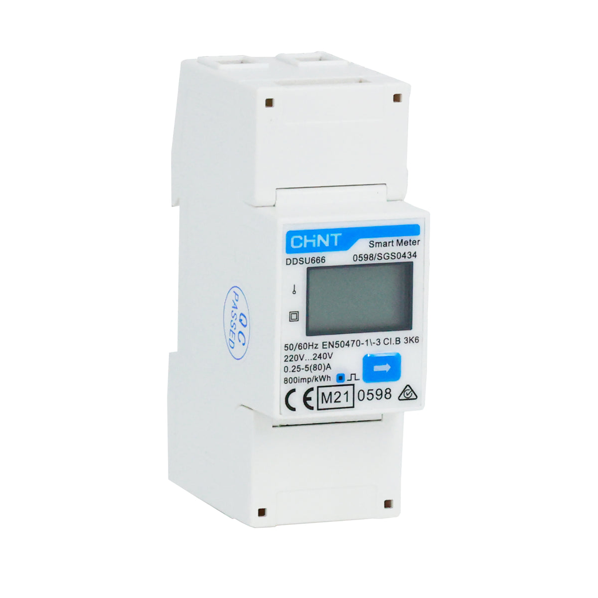 Chint Single Phase 80A 230V 2 Modular Modbus Smart Meter DDSU666-230V-5/80A