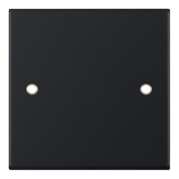 Selectric 5M 1 Gang Blank Plate Matt Black DSL11-42