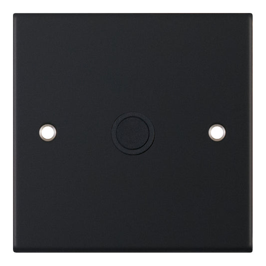 Selectric 5M 20A Cable Outlet Plate with Centre Entry Matt Black DSL11-46