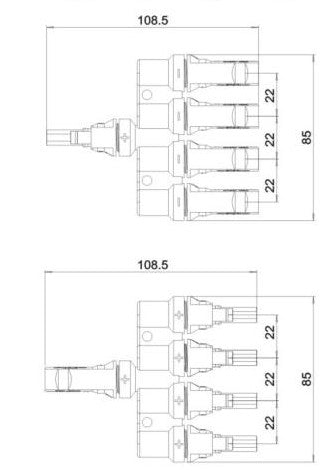 T4 Branch Solar Connector DSMCT4