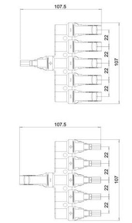 T5 Branch Solar Connector DSMCT5