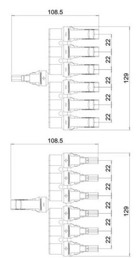 T6 Branch Solar Connector DSMCT6