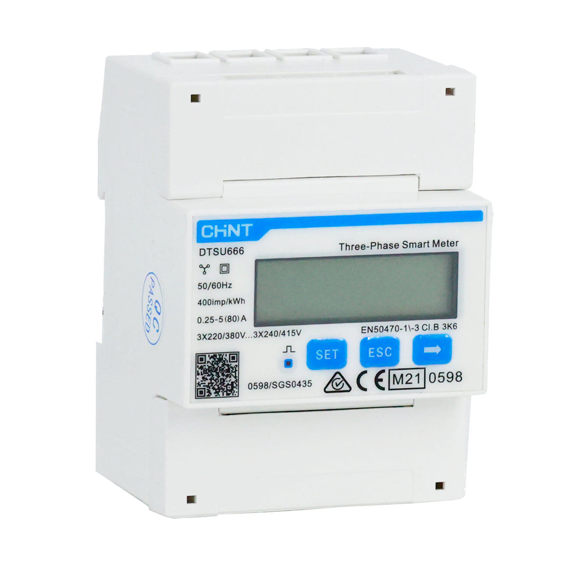 Chint Three Phase 80A 400V Modular Modbus Smart Meter DTSU666-230V/400V-5/80A