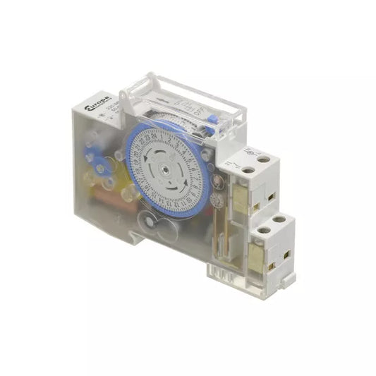 Europa 230V 16A AC 24 Hour Analogue Time Clock Din Rail Mounted ET1624HEA