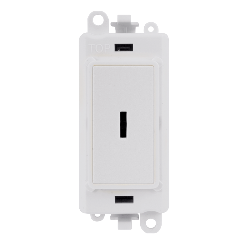 Click Gird Pro 20AX 2 Way Keyswitch White Insert Switch Module GM2003PWxx