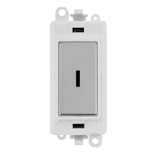 Click Gird Pro 20AX 2 Way Retractive Keyswitch White Insert Switch Module GM2014PWxx