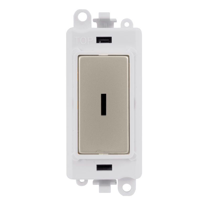 Click Gird Pro 20AX 2 Way Retractive Keyswitch White Insert Switch Module GM2014PWxx