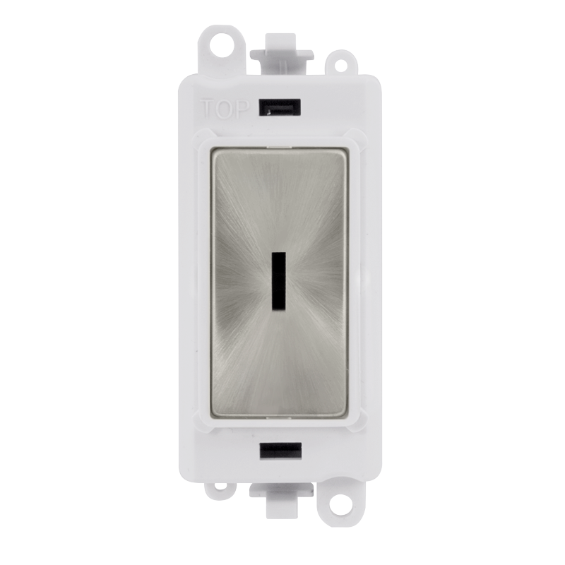 Click Gird Pro 20AX 2 Way Retractive Keyswitch White Insert Switch Module GM2014PWxx