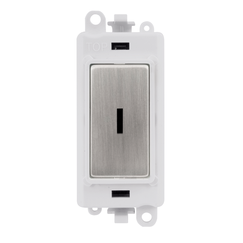 Click Gird Pro 20AX 2 Way Retractive Keyswitch White Insert Switch Module GM2014PWxx