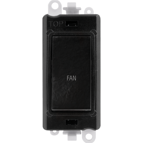 Click Gird Pro 20AX DP FAN Black Insert Switch Module GM2018BKxx-FN