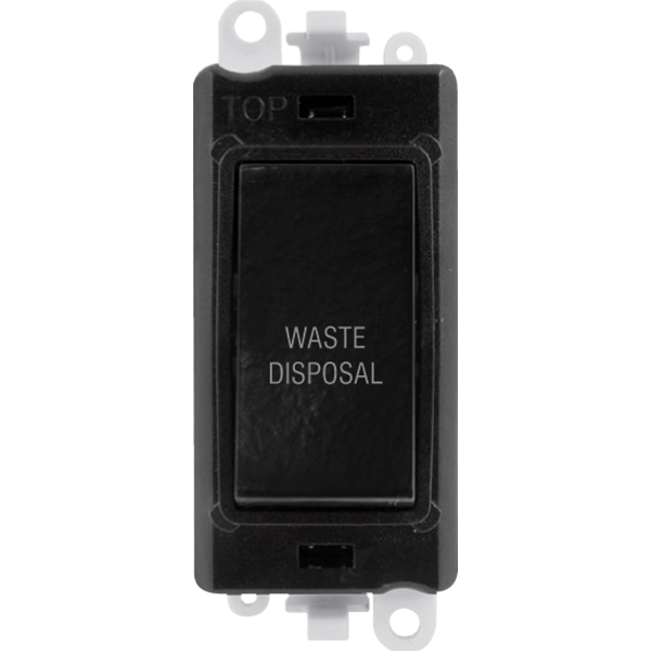 Click Gird Pro 20AX DP WASTE DISPOSAL Black Insert Switch Module GM2018BKxx-WD