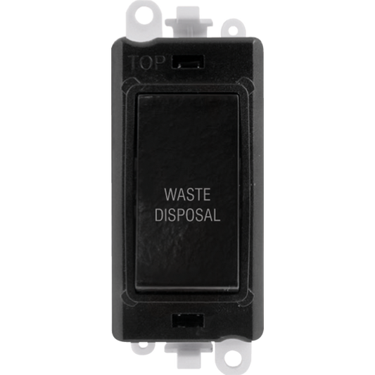 Click Gird Pro 20AX DP WASTE DISPOSAL Black Insert Switch Module GM2018BKxx-WD