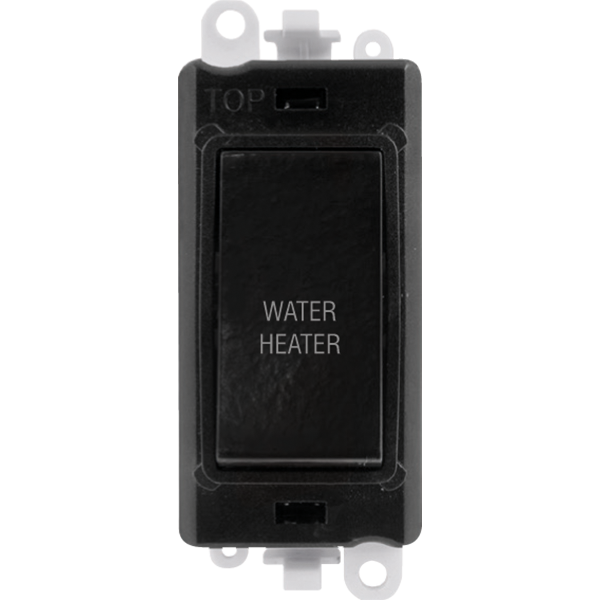 Click Gird Pro 20AX DP WATER HEATER Black Insert Switch Module GM2018BKxx-WH